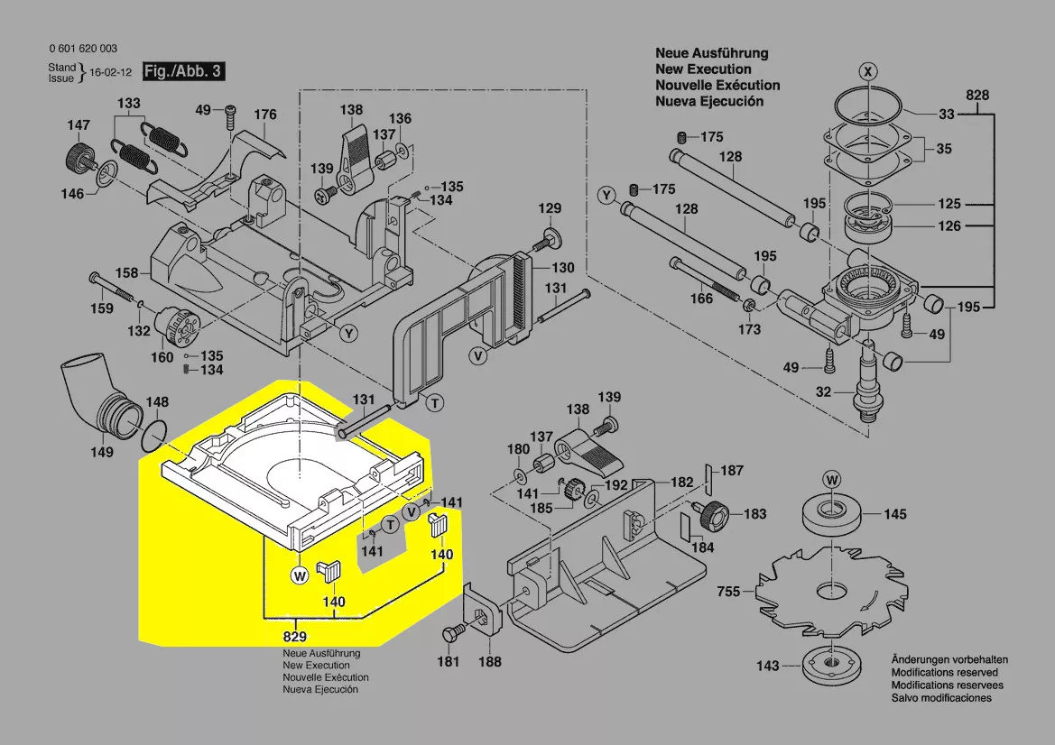 boîtier inférieur réf. 3 607 031 856 Bosch
